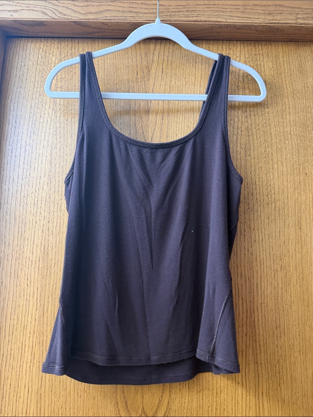 lululemon athletica Brown Scoop Neck Tank Top